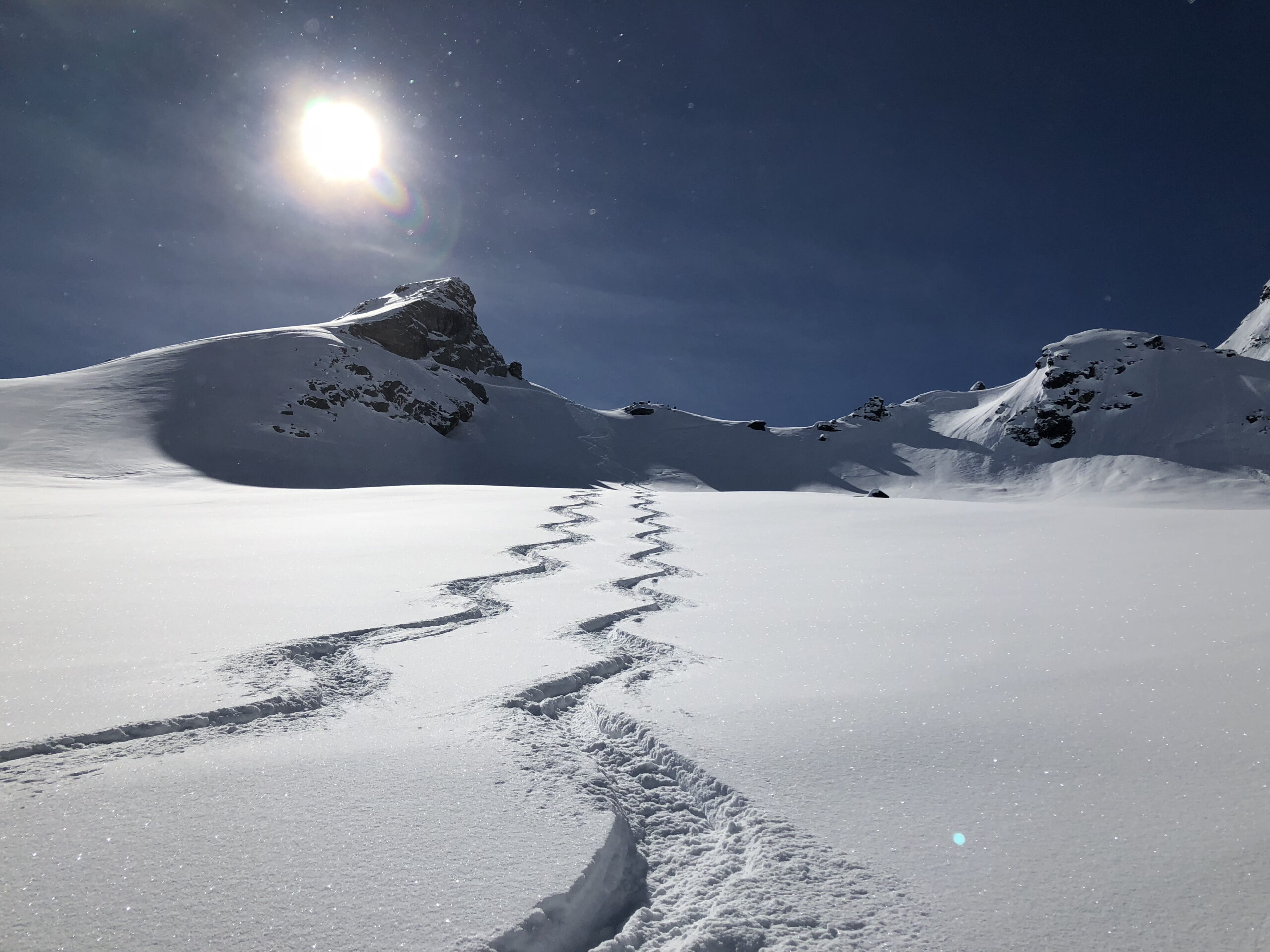 Photo double trace contre jour